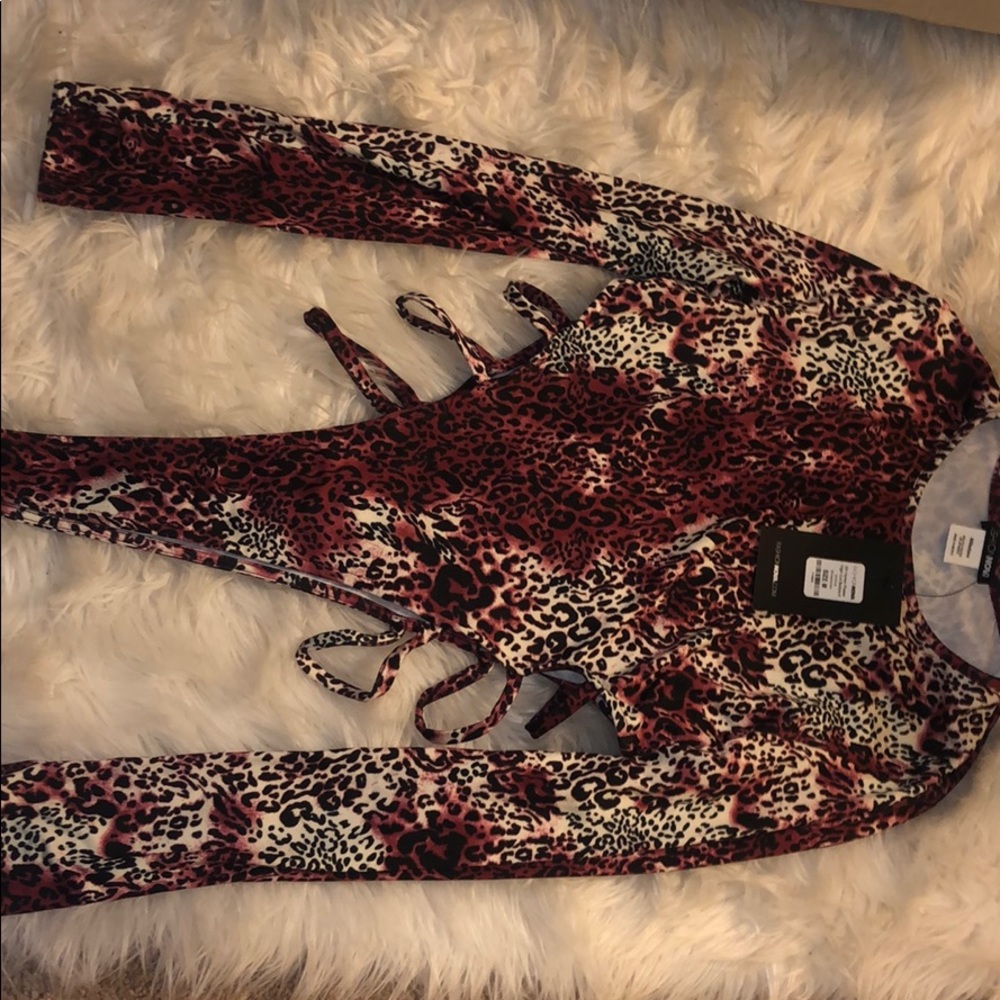 Leopard print bodysuit